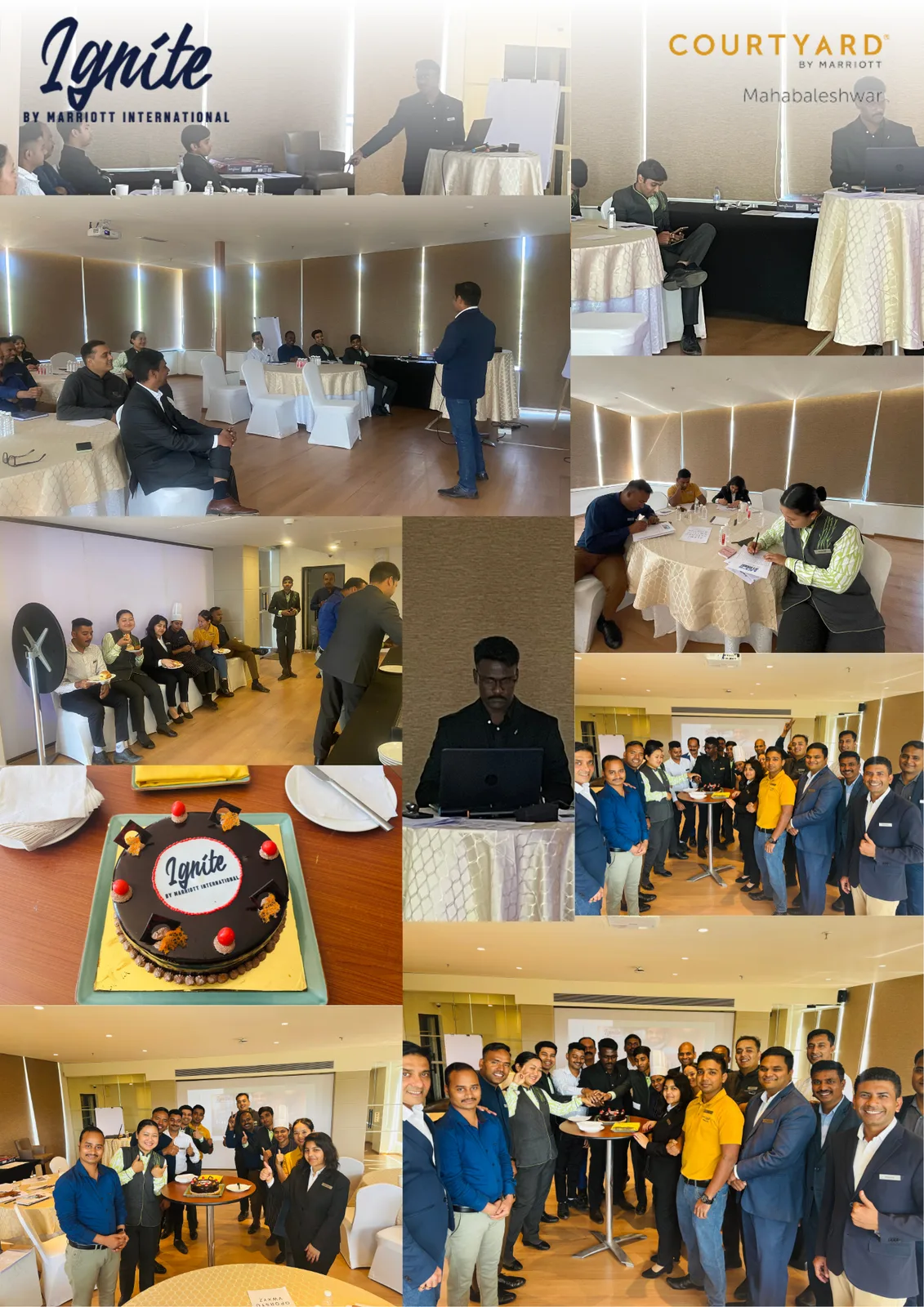 Ignite by Marriott International event collage at Courtyard by Marriott, Mahabaleshwar.