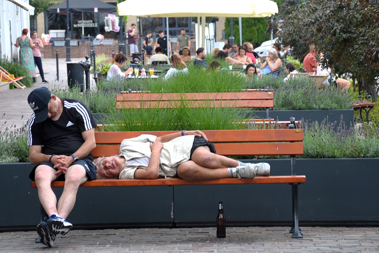 People sleeping in a shared space
